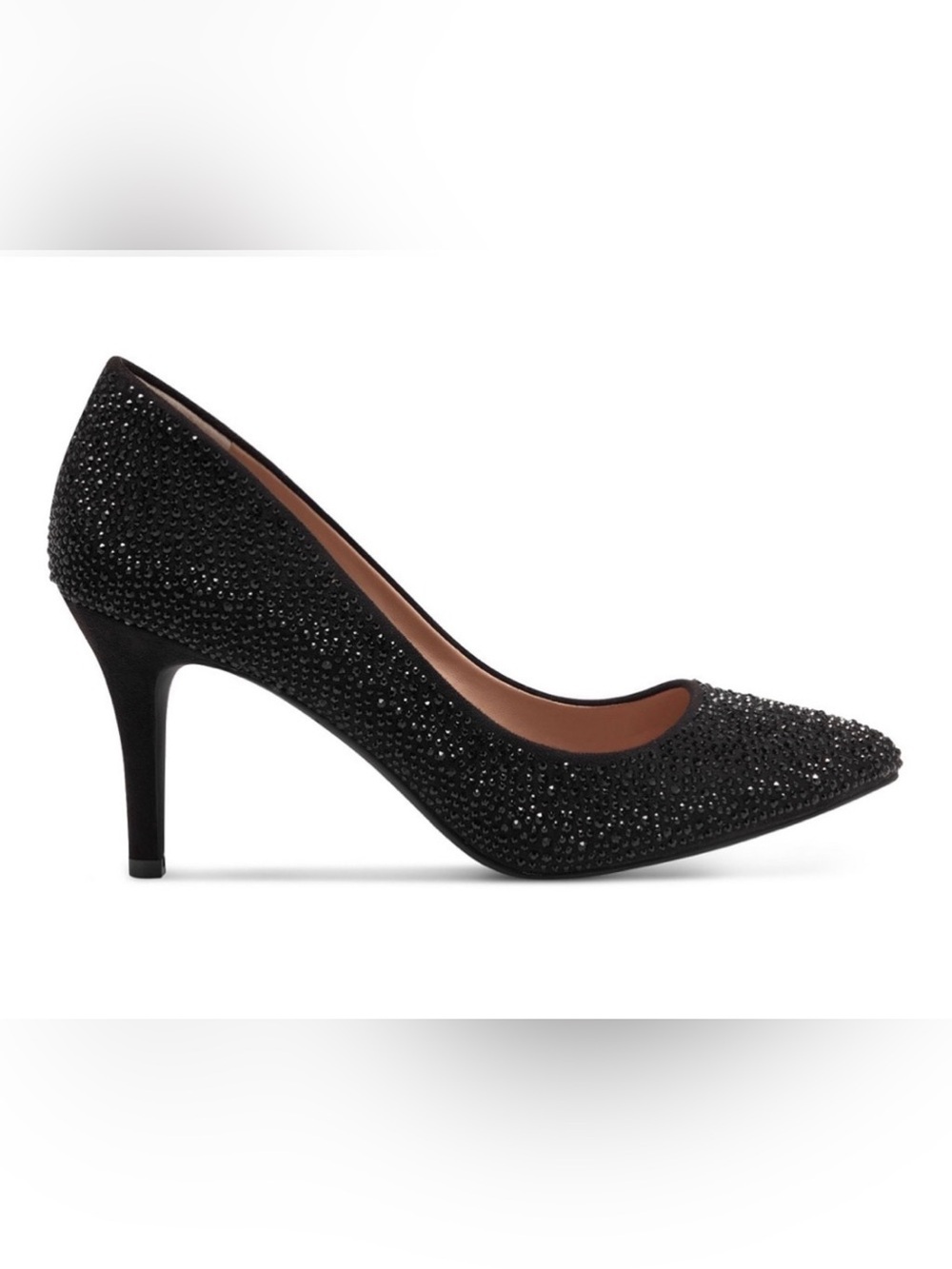 INC Rhinestone Pointed-Toe Heels Black - Picture 2 of 8